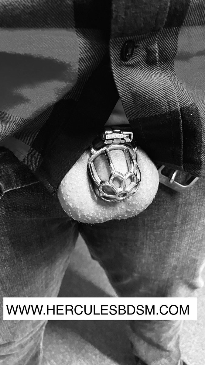 HerculesBDSM's tweet photo. Finally #locktober is arriving. 🚫💦#drymonth for the select brave #teamlock #herculesbdsm #malechastity #stainlesssteel #keyholder https://t.co/7d0160mEK8