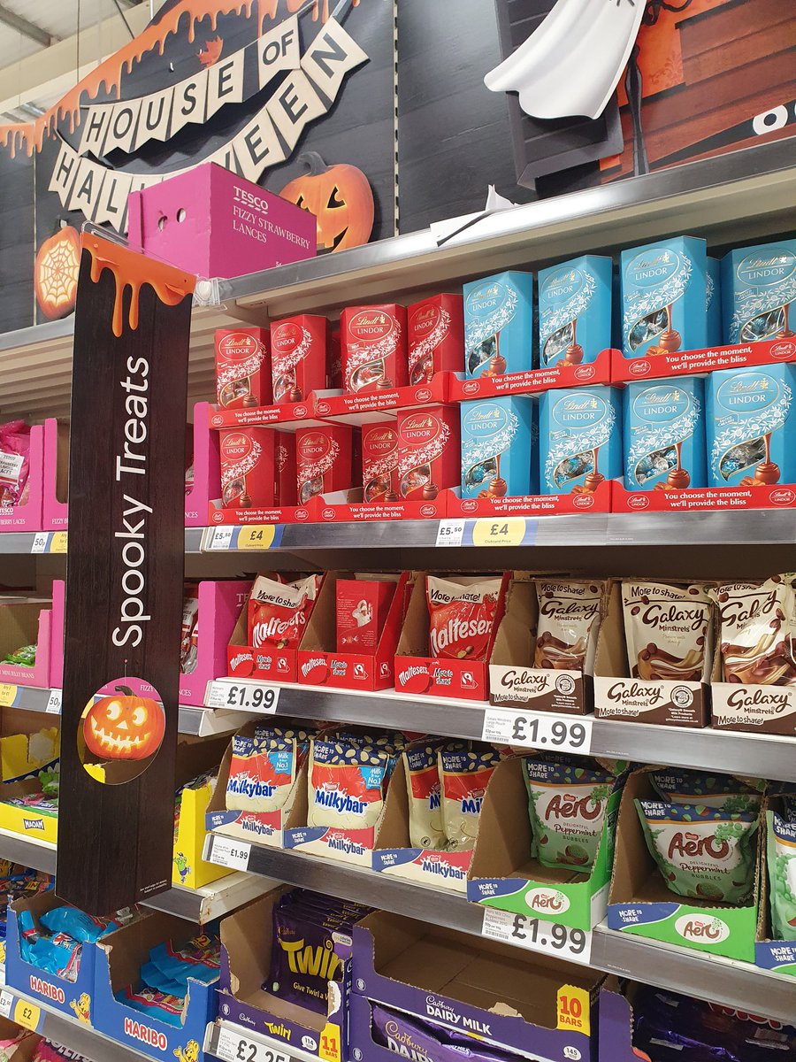 Tesco Northcott...maybe give the trick or treating a go this year if there's people dishing out the Lindors 😋