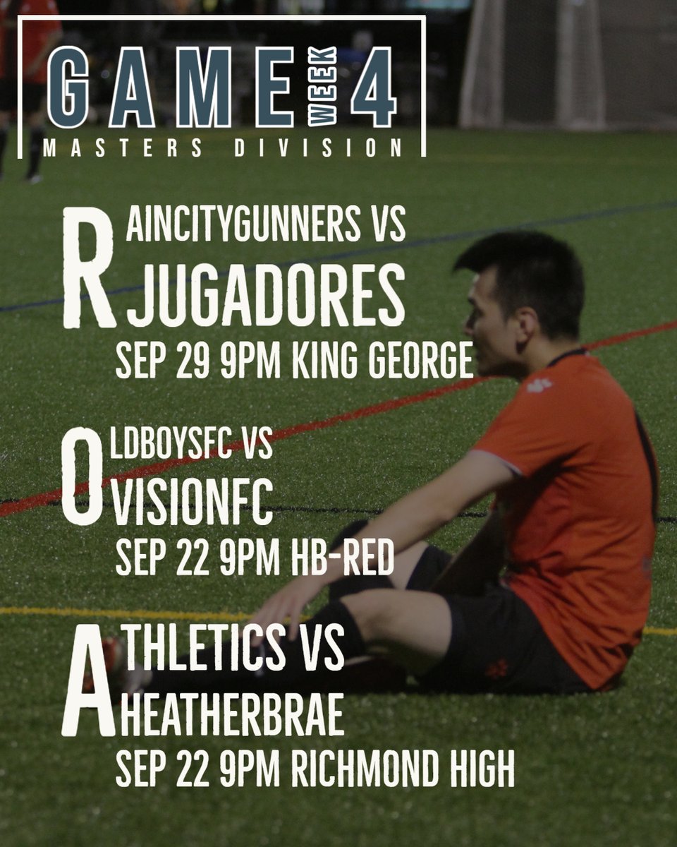 RmdAdultSoccer's tweet photo. Last game week in sept!

Final push LETS GO! https://t.co/41bKUYbxOz