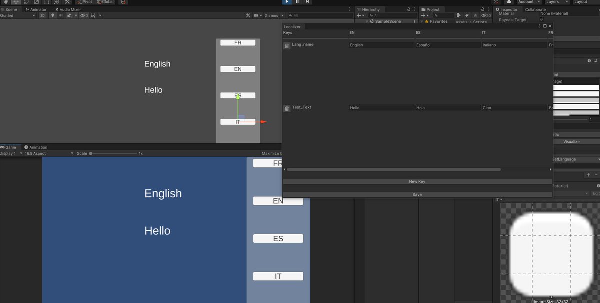 Made a localization tool for my game,everything is saved in Json.
#gamedev #indiegame #madewithunity