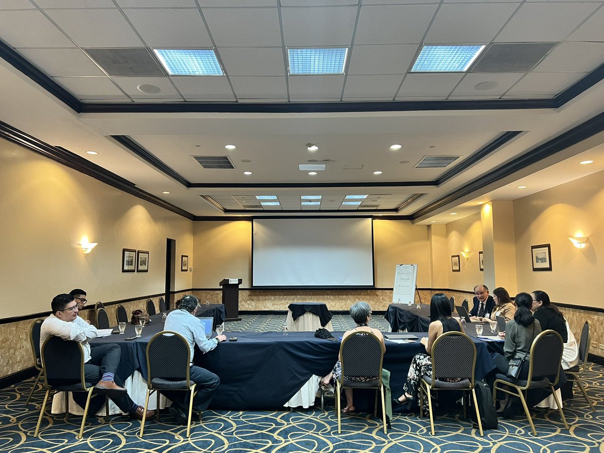 SharonRRivera's tweet photo. Participants to the @OPCW regional workshop on best practices in the development of legislative and regulatory frameworks on #chemicalsecurity for GRULAC exchange views on the topics of the thematic sessions…#ElSalvador https://t.co/NKDzvCvM7a