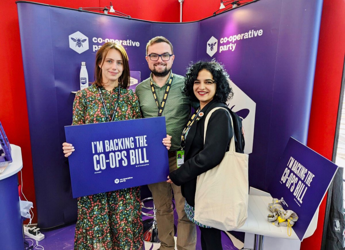 elsieblundell's tweet photo. Proud to back the new Co-ops Bill which considers how to make it easier for co-operatives to get more investment whilst retaining their democratic structures 💜 #Rochdale #LabourConference2022 https://t.co/JWSm7CEOmR
