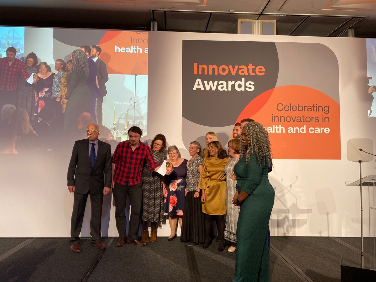 Health Innovation Network (@healthinnovnet) on Twitter photo And the joint winners in Excellence in Patient and Public Involvement in Innovation in the #InnovateAwards are: <a href="/CWPT_NHS/">Coventry and Warwickshire Partnership NHS Trust</a> @Rethink for ‘Rethink Mental Illness,’ and <a href="/UCLPartners/">UCLPartners</a> for ‘Living with Covid recovery’.
Congratulations to both teams! <a href="/NHSConfed/">NHS Confederation</a> And the joint winners in Excellence in Patient and Public Involvement in Innovation in the #InnovateAwards are: <a href="/CWPT_NHS/">Coventry and Warwickshire Partnership NHS Trust</a> @Rethink for ‘Rethink Mental Illness,’ and <a href="/UCLPartners/">UCLPartners</a> for ‘Living with Covid recovery’.
Congratulations to both teams! <a href="/NHSConfed/">NHS Confederation</a>