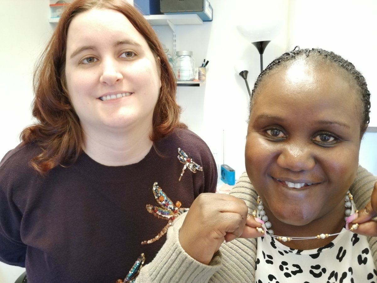 We enjoyed exchanging gifts