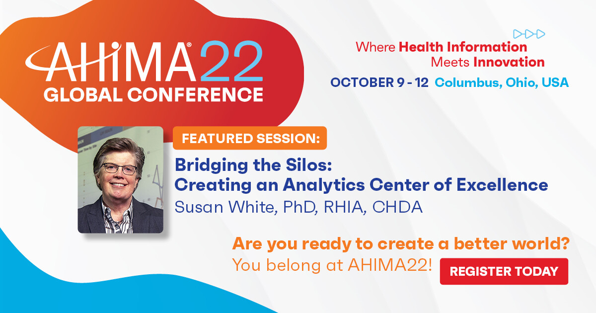 These days, the term “analytics” may refer to anything from a report listing patient appointment dates to a complex machine learning model used to automate the reading of diagnostic tests.

Susan White will present about analytics at #AHIMA22. 

Register: hubs.la/Q01nCn_R0