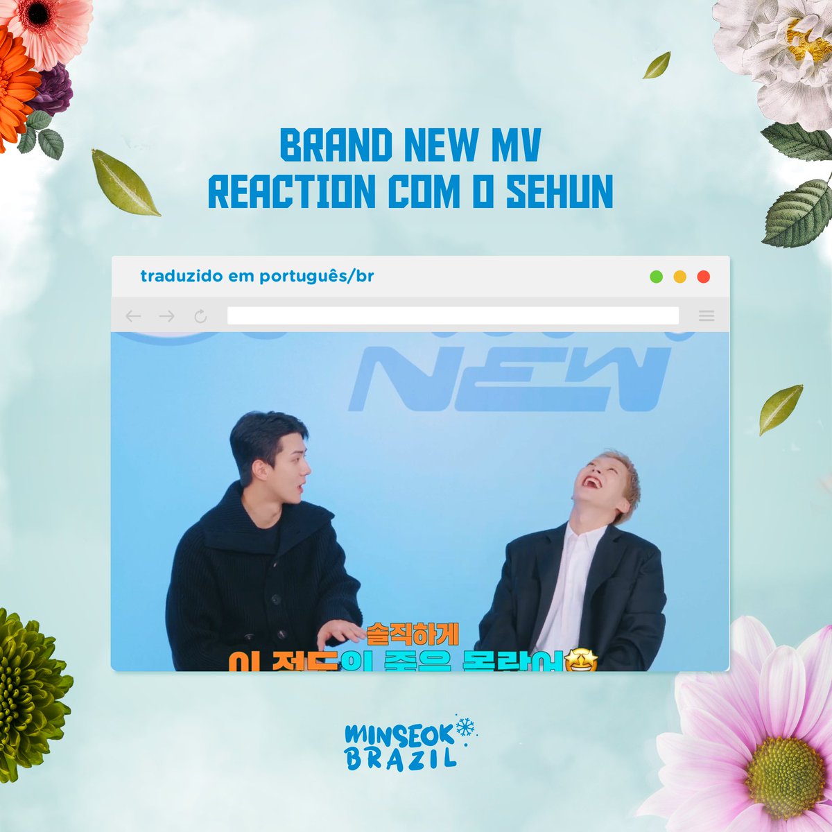 MinseokBrazil's tweet photo. [#FANSUB] Vem se deliciar com esse momento super divertido e fofo do Xiumin junto com o Sehun reagindo ao MV de Brand New

 ❄️ Drive: https://t.co/ZPywCF2Opr
 ❄️ Mega: https://t.co/xO8FjSOWce

#XIUMIN_BrandNew #XIUMIN #EXO https://t.co/BYK36CMwW8
