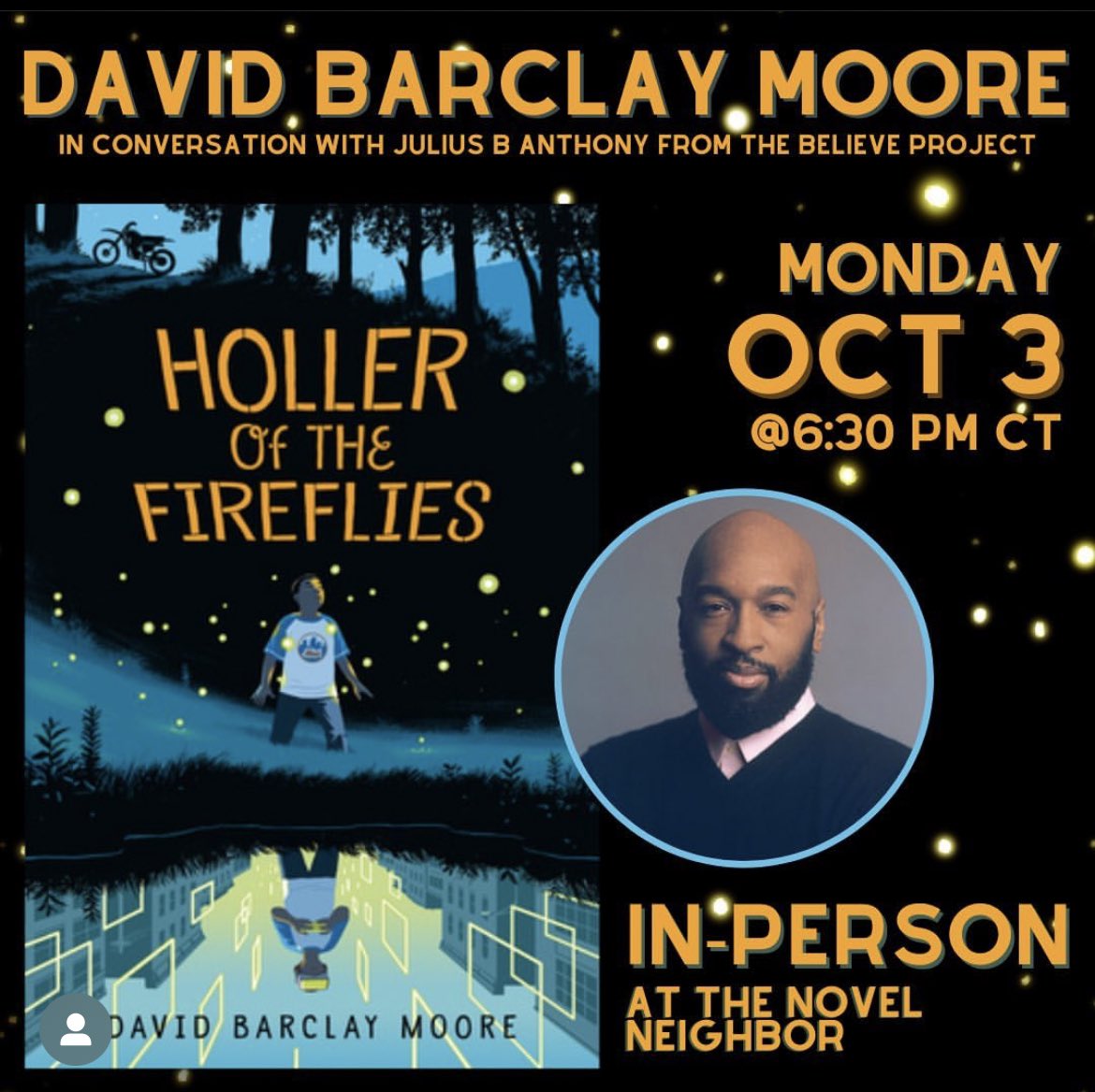 #SaintLouis! To celebrate my new novel, I’ll be doing a 6:30PM event next Monday, October 3rd at Novel Neighbor bookstore in Webster Groves. Please stop by and spread the word! 😊 <a href="/novelneighbor/">The Novel Neighbor</a> #HolleroftheFireflies #booksigning