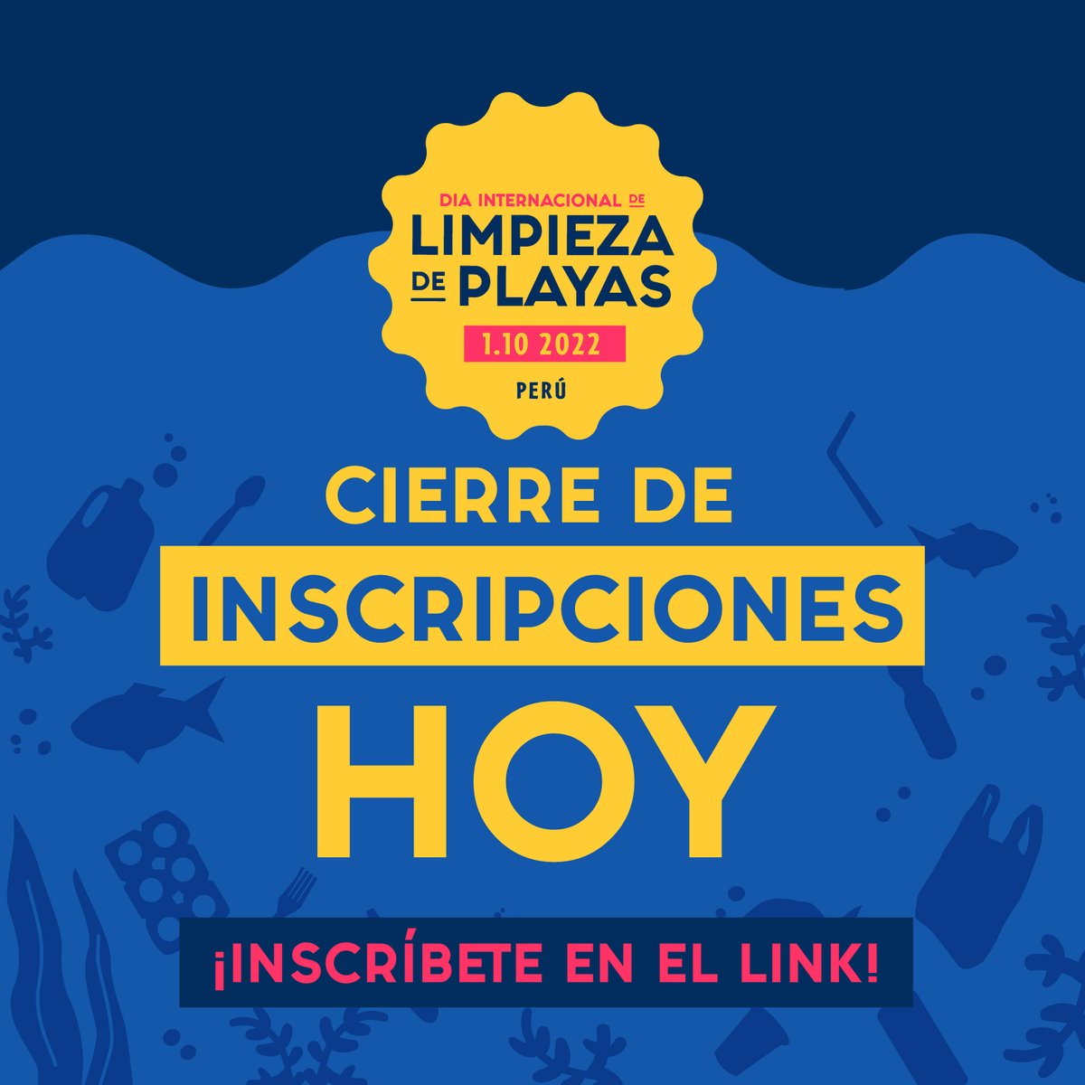L_O_O_P's tweet photo. ⚠️ Útima oportunidad ⚠️
Hoy cierre de inscripciones 5pm ⏰Inscríbete aquí ➡️ https://t.co/nGFExVZh1S

Gracias a todos los voluntari@s que se inscribieron para celebrar juntos este #DíaInternacionalDeLimpiezaDePlayas 🏖🌊✨
#DILP #CoastalCleanupDay #DILP2022 https://t.co/dfIyCgrOYz