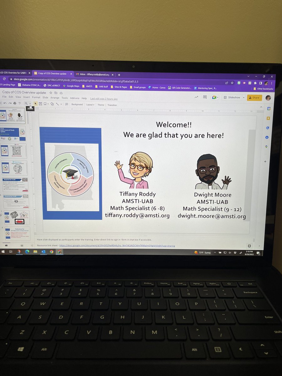 trodsmathtalk's tweet image. 1st time co-presenting ALCOS Overview &amp;amp; this group made it enjoyable!! They really raised the bar for virtual PD participants! #alcos #rockstareducators #knowtheirstuff @AMSTIUAB @JEFCOED @AlabamaAchieves @AMSTI4all