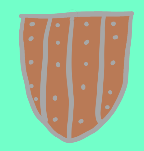Room202021's tweet photo. This is my Shield that I made for the fight with the dragon.
By Ginny https://t.co/6OokroBMBB