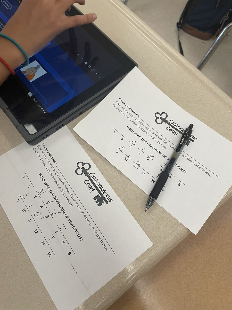 6th grade Math Standards classes had a fun day working together to “Crack the Case.” With the use of teamwork, QR codes, and their Chromebooks, the classes has no problem beating the clock! <a href="/EPSDLmms/">LMMS</a> #EastPennPROUD
