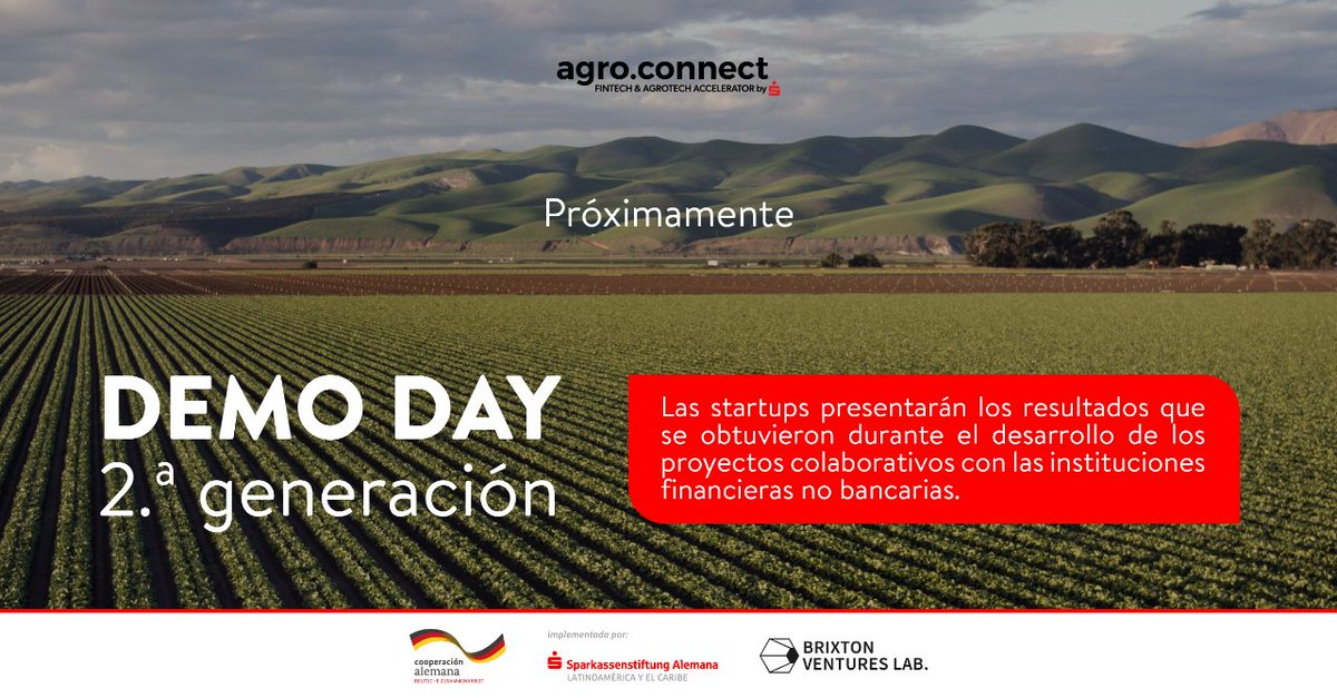 ConnectAgro's tweet photo. 📰 PRÓXIMAMENTE | #DemoDay

¡Ya estamos en la recta final del programa! 

Pronto podrás conocer los resultados alcanzados en los proyectos colaborativos. 

¡Síguenos para todos los detalles! 👀 https://t.co/bz5MpkVBFC