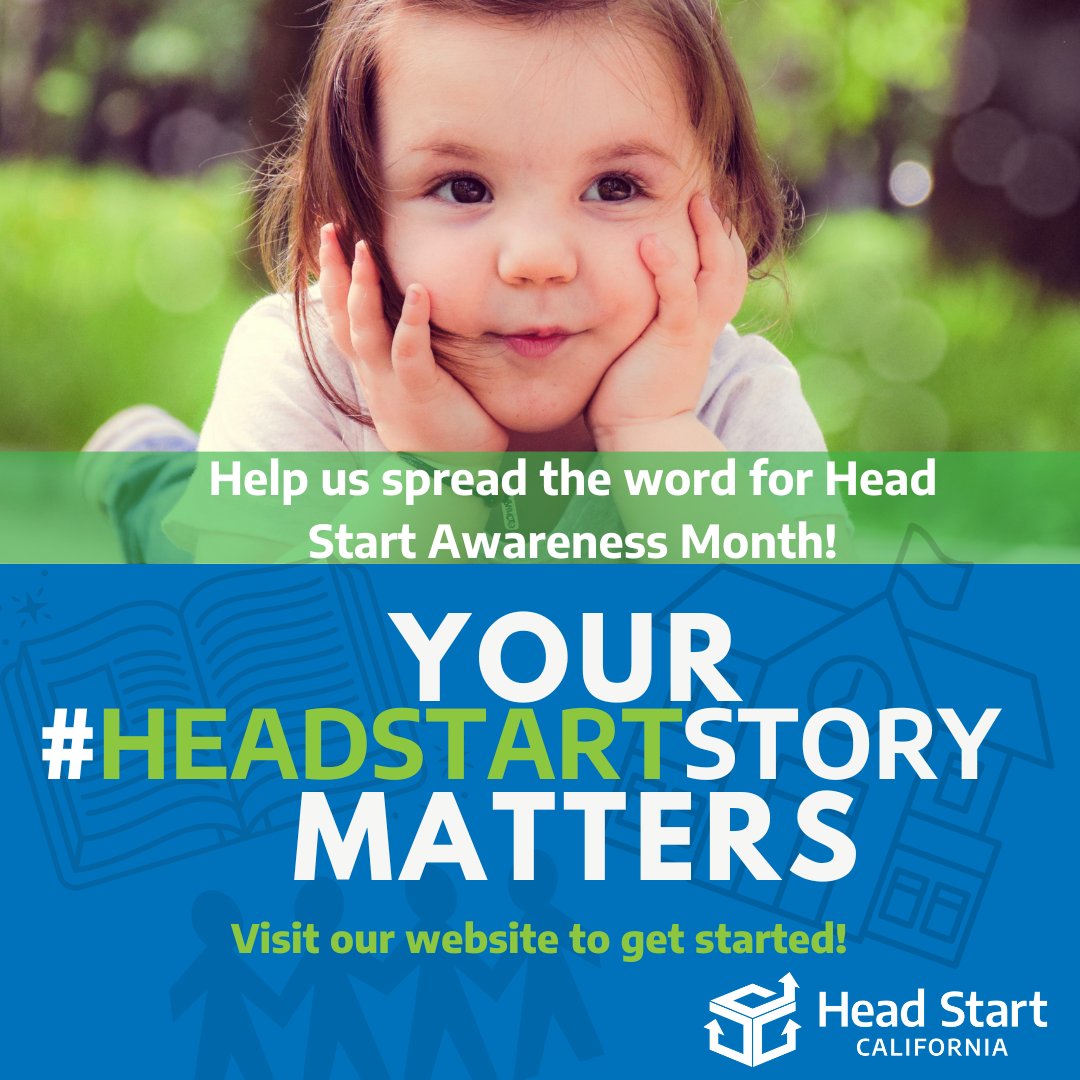 caheadstart's tweet photo. October is Head Start Awareness Month! To celebrate and promote Head Start Awareness Month, we want to hear your stories about how Head Start has impacted you and your family. 

Send us a video telling us your Head Start Story! https://t.co/TSR9ct1Xzi
#HeadStartStory #HeadStartCA https://t.co/CN0ZNT2TSo