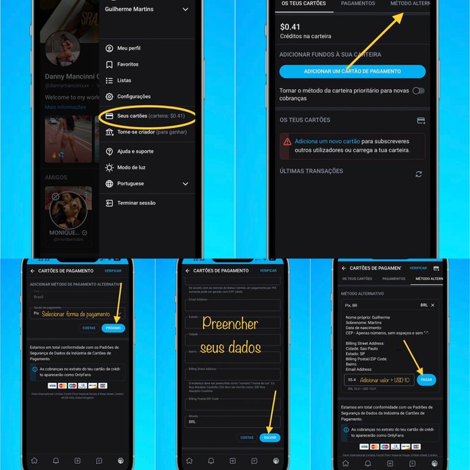 Voc&ecirc; sabia que o Onlyfans agora aceita PIX ? Aqui tem o passo a passo de como fazer e estarei te esperando