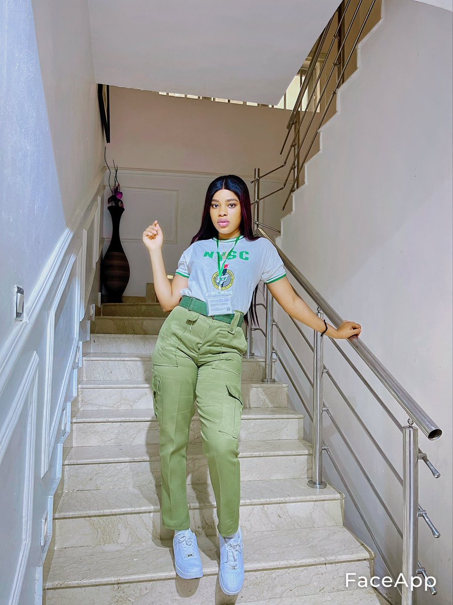 iambukumi's tweet photo. Blessing your timeline with this pretty pics 
Lagos corper 😍😍😍😍✨✨✨ #nysc #nyscdiaries #lagoscorper #Givenchy #AdekunleOlopade𓃵 #nyscnigeria #lovely #fyp https://t.co/aygkRI1T9c