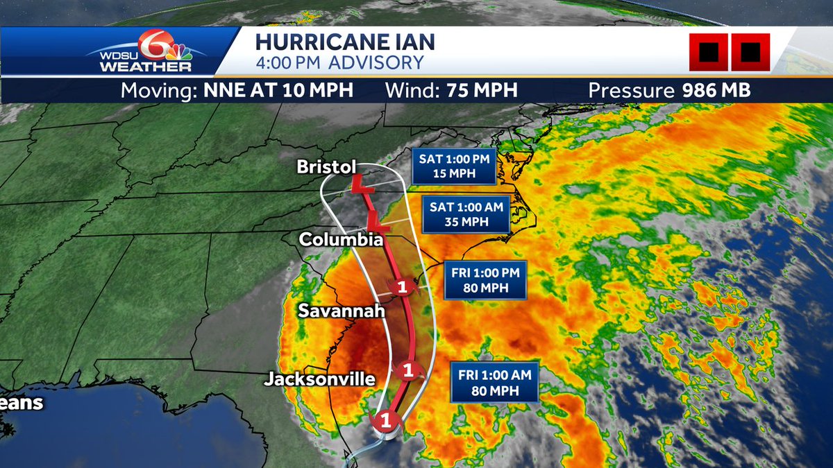 Ian is a hurricane again! @wdsu