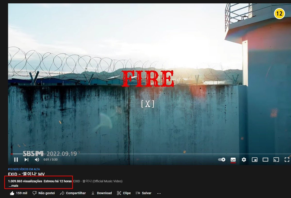 EXIDBrazil's tweet photo. O mv de ''FIRE'' alcançou 1 milhão de visualizações em 12 horas!!!

Vamos dar bastante views: https://t.co/Up0u04yEG6 https://t.co/QPYW8T6w8g