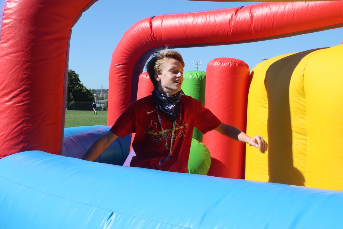 Giddyup! Today’s Jr. Billiken Bash (cowboy theme) was nothing short of spectacular, with bubble soccer, inflatable obstacle courses, field games and food trucks. (Photos by Andrew Hunt ’24) #SpiritWeek #SLUHLife