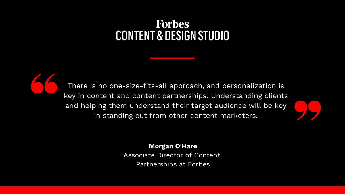 Get more insider tips from @Forbes_Studio on what it takes to make your content stand out for the last quarter of 2022—and beyond! Read on: forbes.com/sites/forbesco… #Forbes #ContentMarketing #ContentMarketingTips