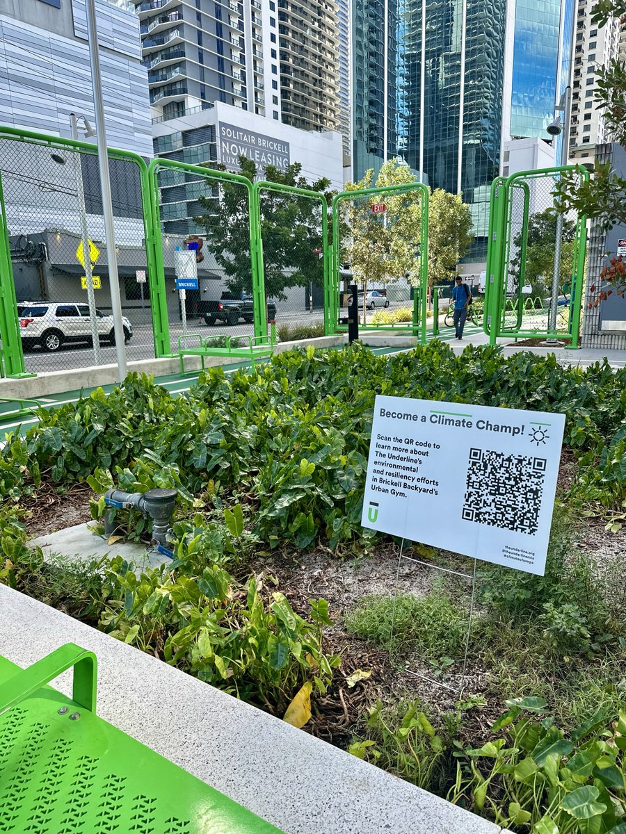 theunderlinemia's tweet photo. Have you visited the #UrbanGym recently? You might have noticed some QR codes--these signs are a part of Climate Champs, a new initiative at #TheUnderline to educate our #community and future environmental stewards. https://t.co/Sg5L5DdJrp