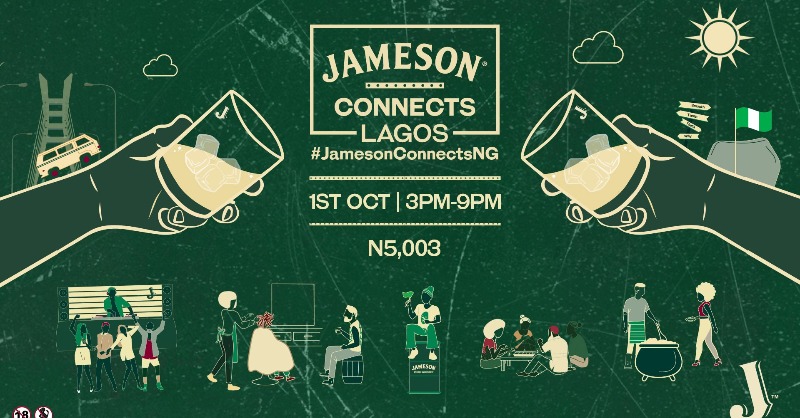JamesonNGR's tweet photo. All roads lead to Jameson Connects this Independence Day. 

Click the link to get your tickets.

#JamesonConnectsNG
#MomentsThatBringUsTogether