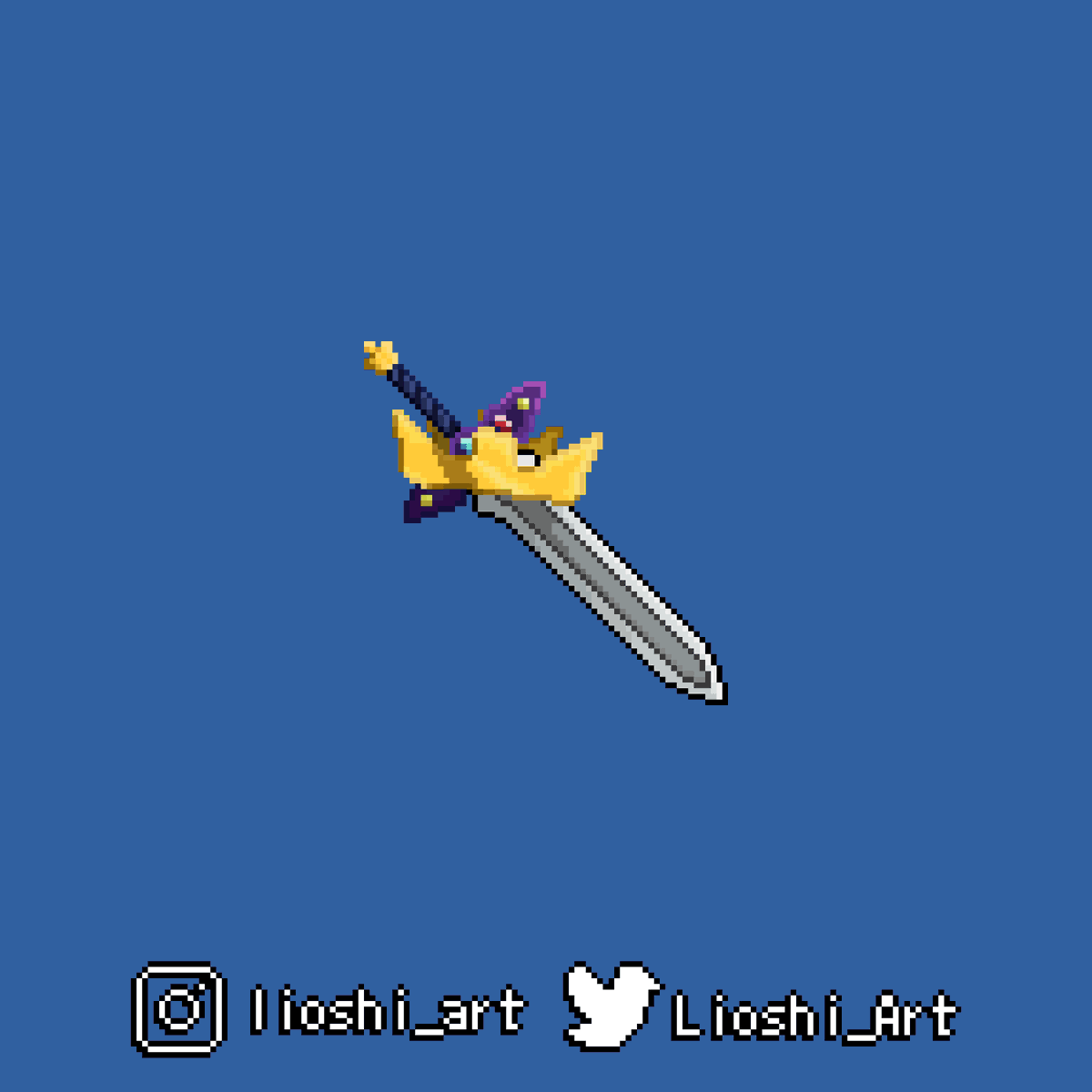 Lioshi_Artz's tweet photo. #swordtember2022 day 29: Crown!
.
.
.
.
.
#sword #crown #royal #KingsSword #GoldCrown #RoyalGems #SeptemberChallenge #pixelart #art #drawing #aseprite https://t.co/itSfV4UEIl