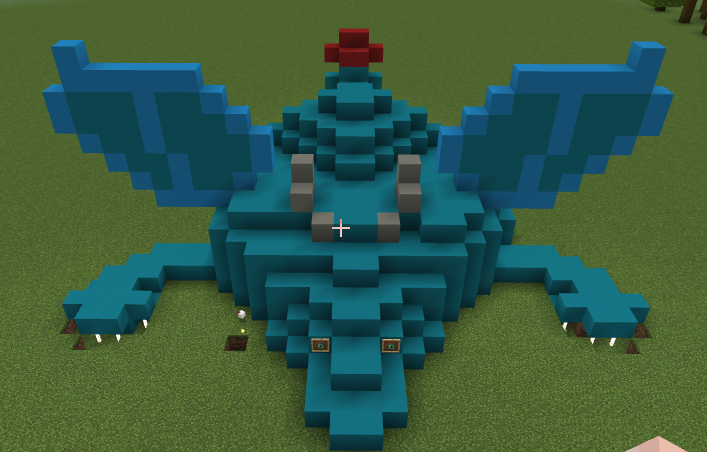 Room202021's tweet photo. @ChapterChatNZ This is the Minecraft task to make the dragon. I made it with a friend Ginny.
Ashleigh https://t.co/K0IfB5r88E