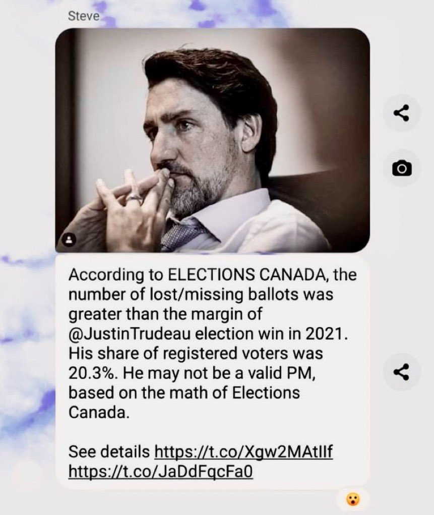 Trudeau illegitimate PM???