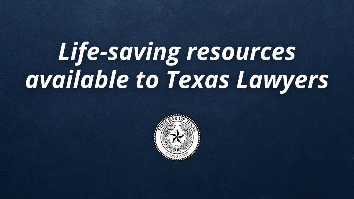 In honor of Suicide Prevention Awareness Month, the State Bar of Texas wants all Texas lawyers to be aware of the life-saving resources available to them. Read about the resources available to you here: ow.ly/Jy4Q50KXvwy