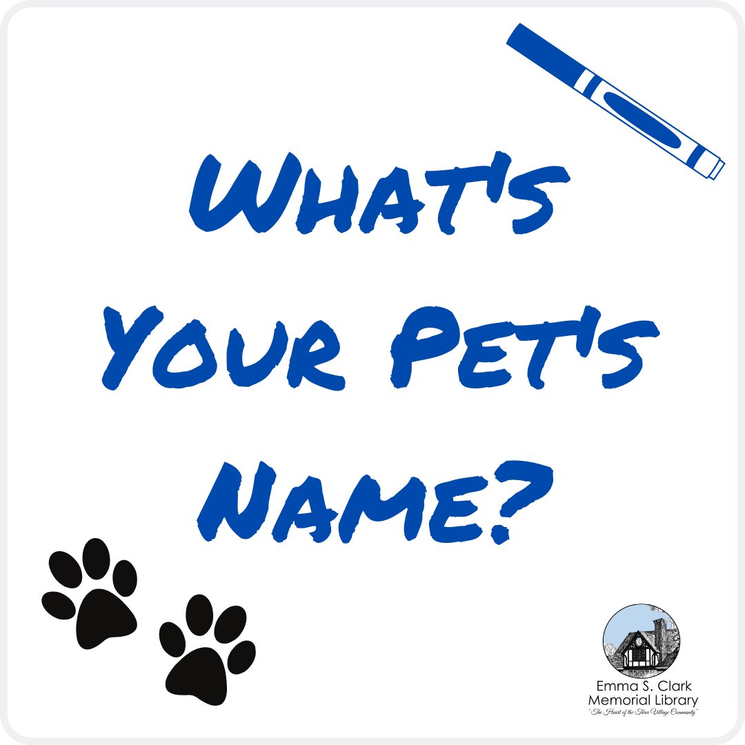 Escml's tweet photo. In honor of our Pet Supplies Drive, which runs for the month of October, tell us your pet's name! 🐾🐱🐶🦎🐔🐹
#FridayFun #VirtualWhiteboard #GreatGiveBack2022 #LibrariesGiveBack #Pets #PetSuppliesDrive #GreatGiveBack #EmmaCares https://t.co/1hKHFP6N1I