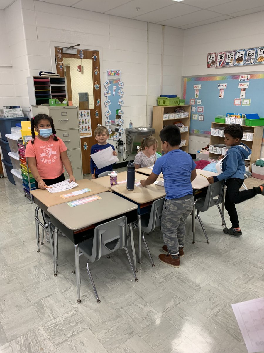 Meag1st's tweet photo. Today Room 104 learned how to “Scoot” while practicing our addition facts to 10. The students did such a great job with their facts and with listening to the directions of how to “Scoot” 😊 #firstgradeteacher #practicingmathskills #weareredclay #richeyrabbits https://t.co/Hycx8glQxI