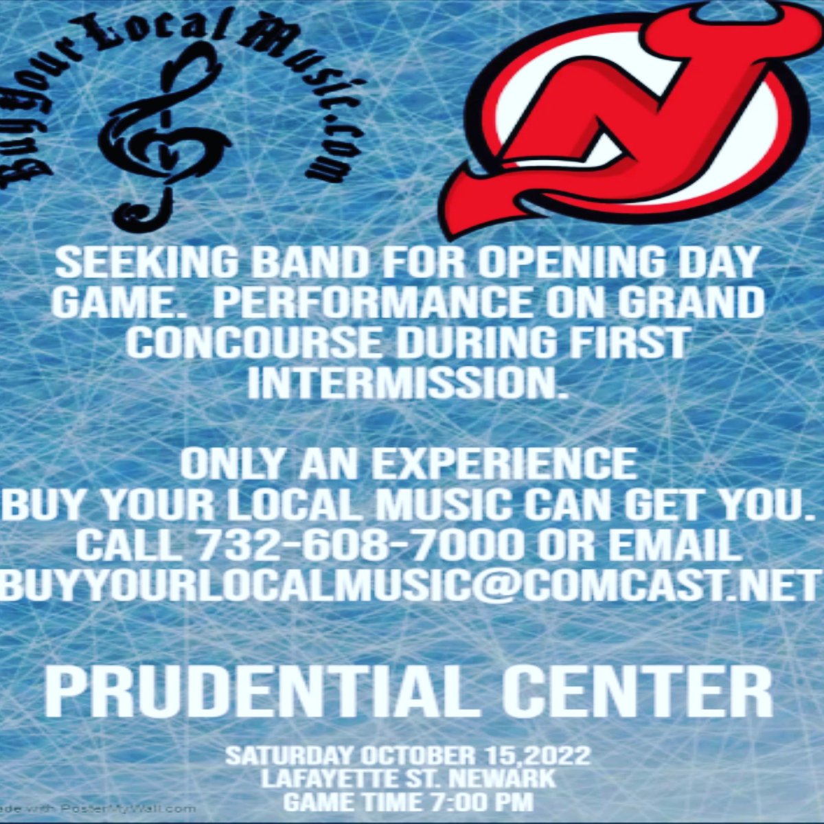 BuyLocalMusic's tweet image. We are looking for a local band to play on opening night. Contact us today for the details. We also have discounted tickets available at offer.fevo.com/new-jersey-dev…
#NJDevils #njmusicscene #hockey #music #letsgodevils #supportlocalmusic