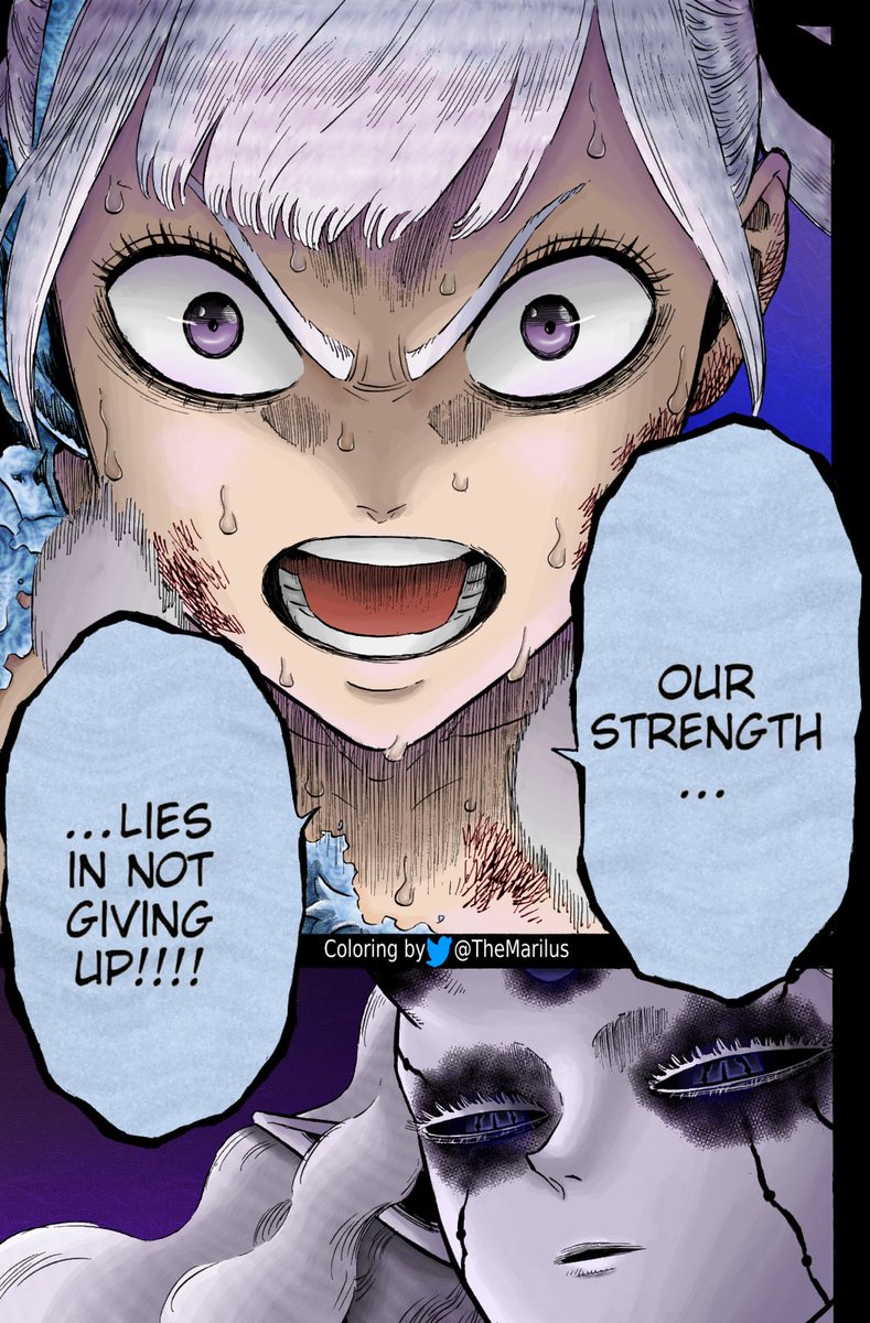 The_Marilus's tweet photo. @spaceknifes I don't have much time to color nowadays, but Black Clover is always extremly fun to come back to. https://t.co/JcTgxtqARV