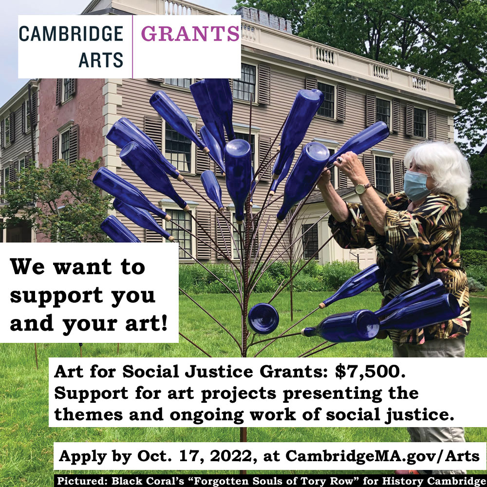 Art for Social Justice Grants from #CambridgeArts provide support to arts projects that present the themes &amp; ongoing work of social justice to the #CambridgeMA public. Apply by 10/17. One of three Cambridge Arts grants available this fall: cambridgema.gov/arts/Programs/…
#CambMA
