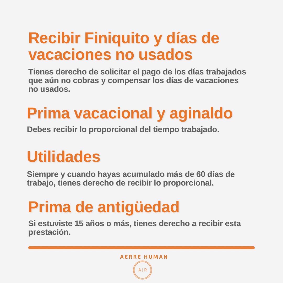 aerrehuman's tweet photo. Si decidiste presentar tu #Renuncia no olvides solicitar esto a tu empresa.💰☝🏼

#AERREHuman https://t.co/2n3rJFqI1q