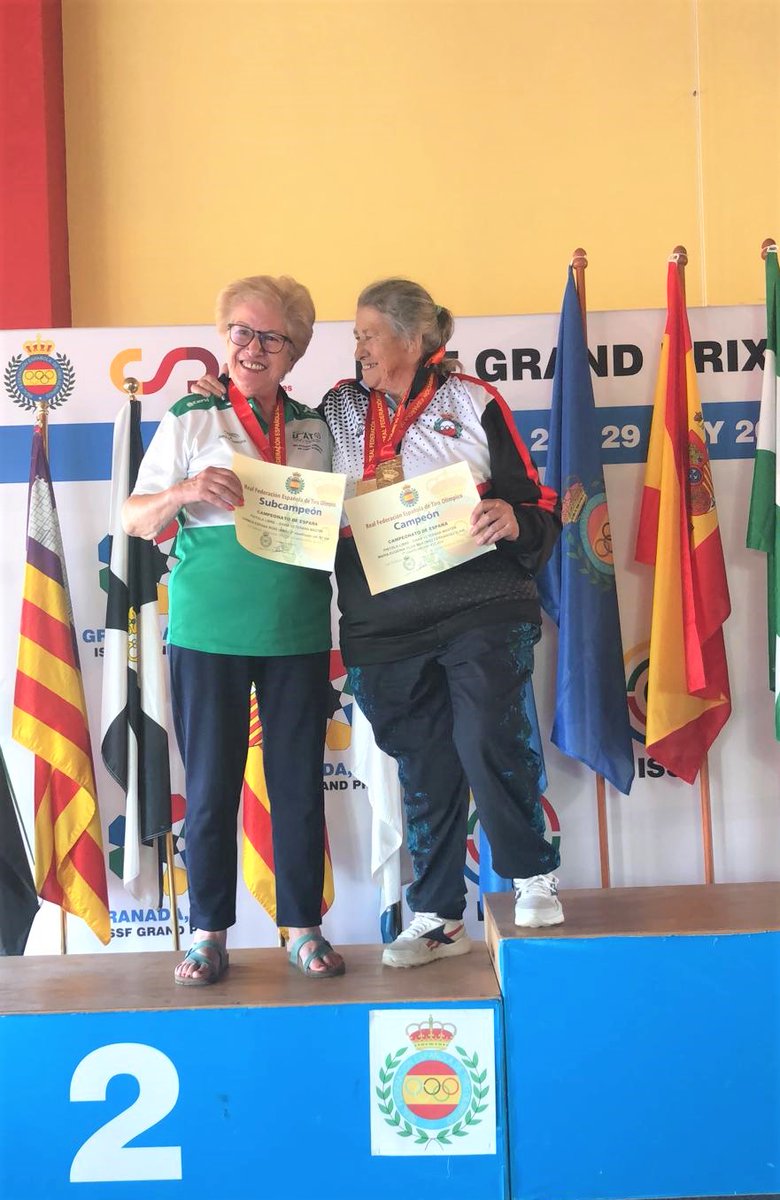 rfedeto's tweet photo. ♀️ Dama Veterana
🥇 Gema Cabrera (CAL)
♀️ Dama Veterana Máster
🥇 María Eugenia Olga Martínez (CAN)
🥈 Carmen Espasa (AND)
🧓🏻 Veterano
🥇 José Antonio González Monteavaro (AST)
🥈 Félix Ibáñez Vicente (AND)
🥉 Jesús Burriel (VAL)
#tiro #shooting #PistolaLibre #50metros #LR22 https://t.co/6hcRdX90M6