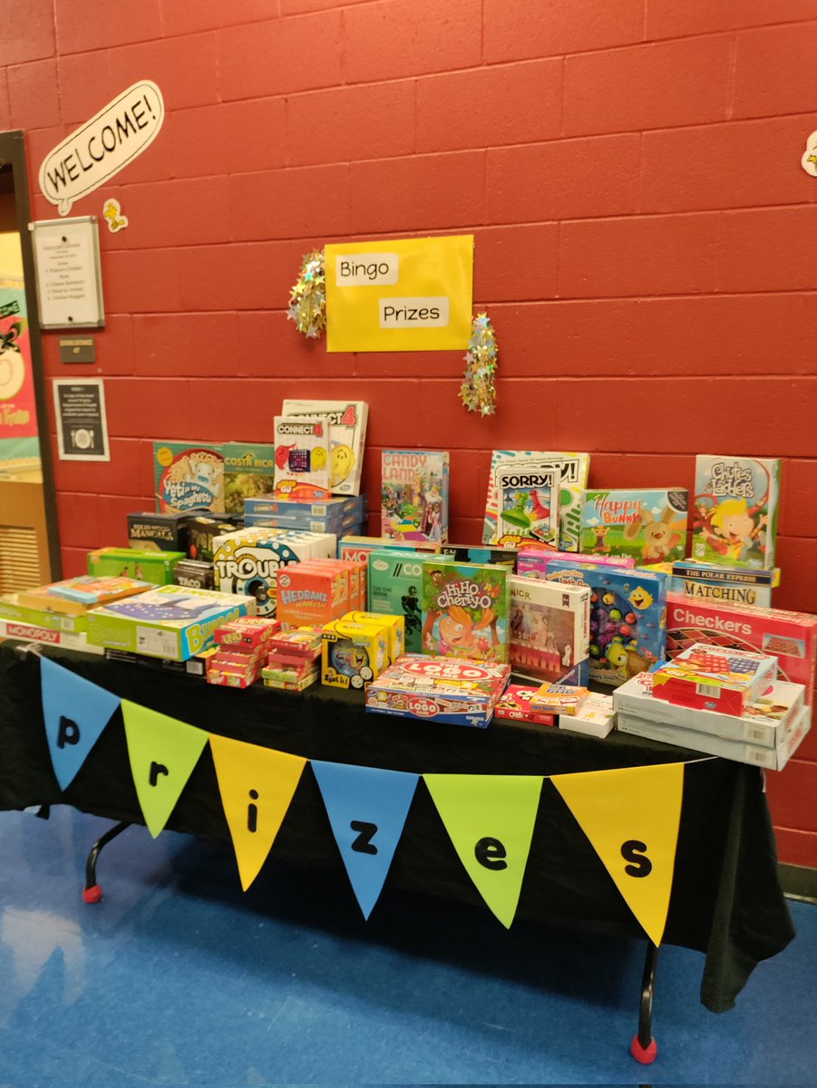 Looking forward to seeing our <a href="/PFESPumas/">Prices Fork Elem</a> tonight for our #PFESBingoNight
🤩 Check out our prize table!!!