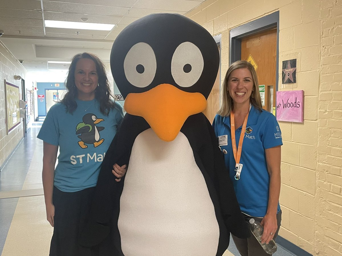 SAMRose525's tweet photo. Jiji the penguin 🐧 sighted today! Thank you @DeenAbigail from @STMath for coming to help us #stmathlaunchday @WilcoxsonSchool Principal Guerini and AP Weatherly joined the fun! M🧮 Thanks to our Math Coach Ms. Giordano for a great math day! @Strat_STEM_CTE @SPS_CT https://t.co/IrkKwuuQbg