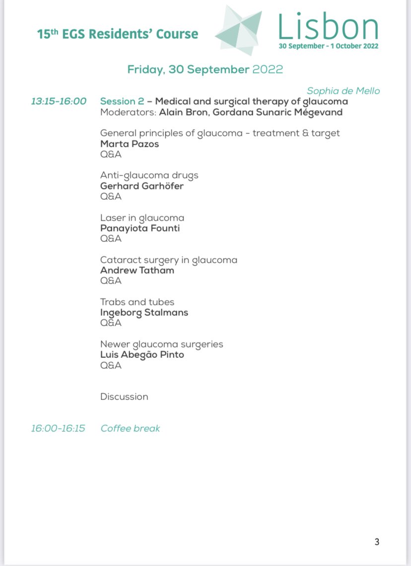 MartaPazosMD's tweet photo. Ready for tomorrow!!!! So excited to teach glaucoma to the best residents in Europe 👁 #residentscourse #egsrules #glaucoma #backtolisboa #futureglaucomaspecialists #15years #Iattendedthefirstedition😅 @eugs_org https://t.co/bF9BhOqFvW