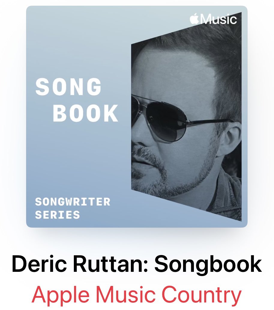 Thank you @applemusic for curating this playlist of songs I’ve written and had recorded by other artists and putting it out there for the world to hear - and thanks for including a few Deric Ruttan-recorded songs, too! #songbook (Link below) music.apple.com/us/playlist/de…