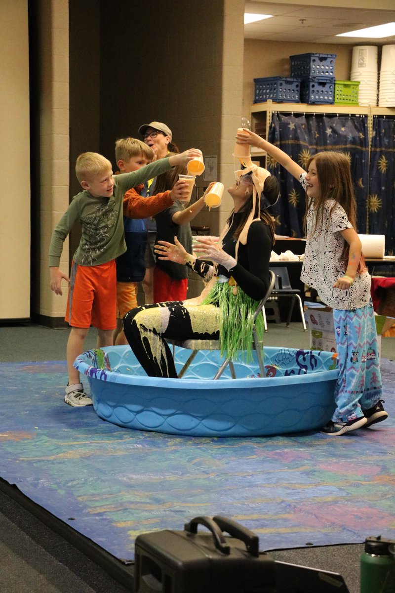 A little slime celebration on the principal and a minion appearance <a href="/ReederRocks/">Reeder Elementary</a>!