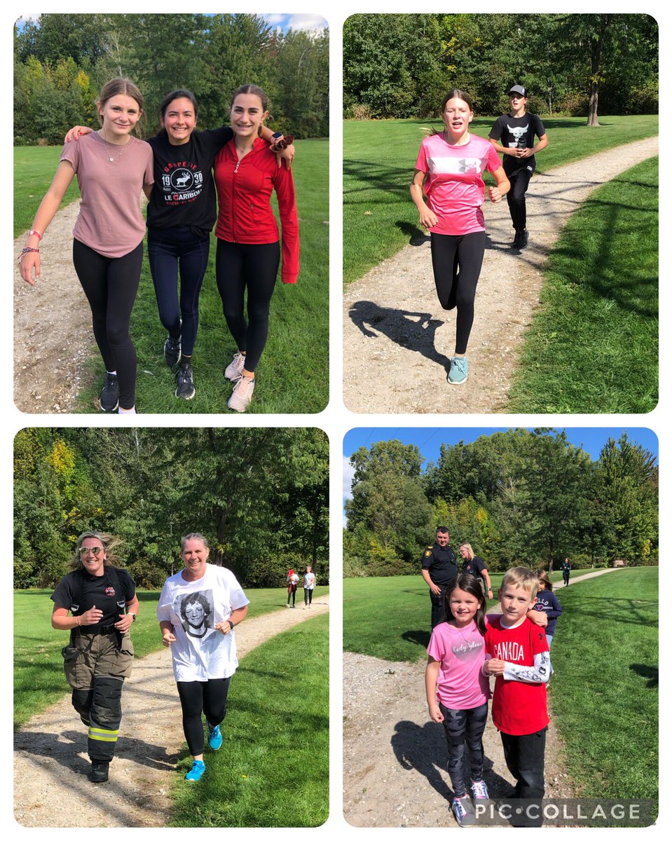 StMarysFalcons's tweet photo. Congratulations @StMarysFalcons on your  #TerryFoxRun today! Our whole school ran, walked, remembered Terry, prayed for the people we know who have been affected by cancer and we made a difference! @LDCSB @westelginfire https://t.co/06trrMMzbB