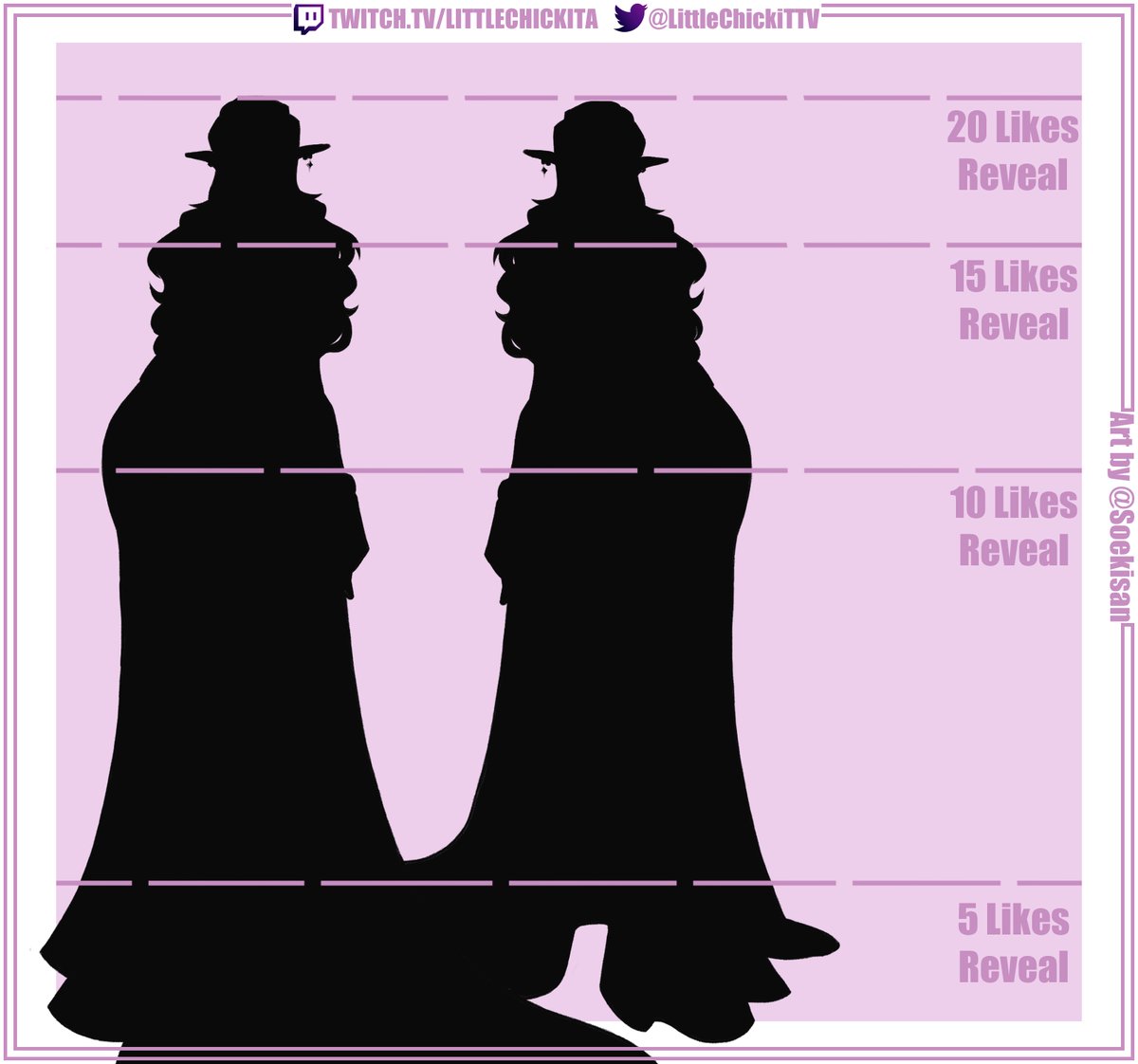 LittleChickiTTV's tweet photo. ✨A new challenger has appeared✨

Saturday 1st of September at 1 PM CEST Redesign Debut Stream. Will be doing Cult of The Lamb with Twitch integration, Phasmo and more!

But till then have a like challenge to reveal my new Queen.

#ENVtuber #VTuberUprising #VtuberDebut https://t.co/e58AWEDEHf