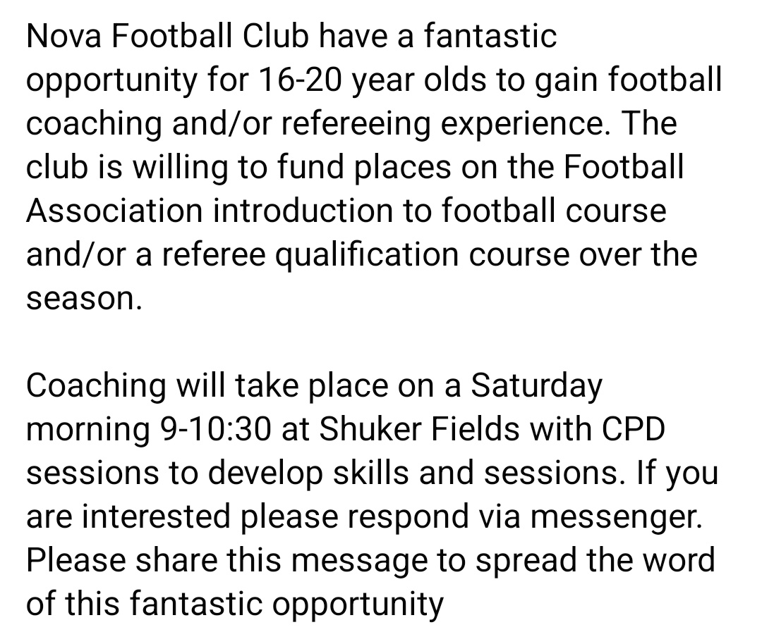 Nova United tweet media