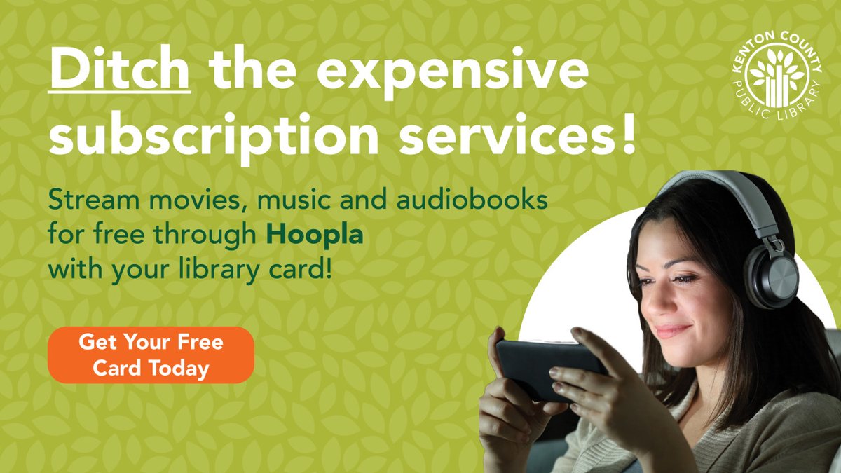 KentonLibrary's tweet photo. It's National Library Card Sign-Up Month! Did you know your library card can give you access to all of this? #Nationallibrarycardsignupmonth #getlibrarycarded #libby #legalforms #movienight #hoopla #kanopy #audiobooks #ebooks
https://t.co/OdFVqyTqnB https://t.co/hqGwLfIY8R