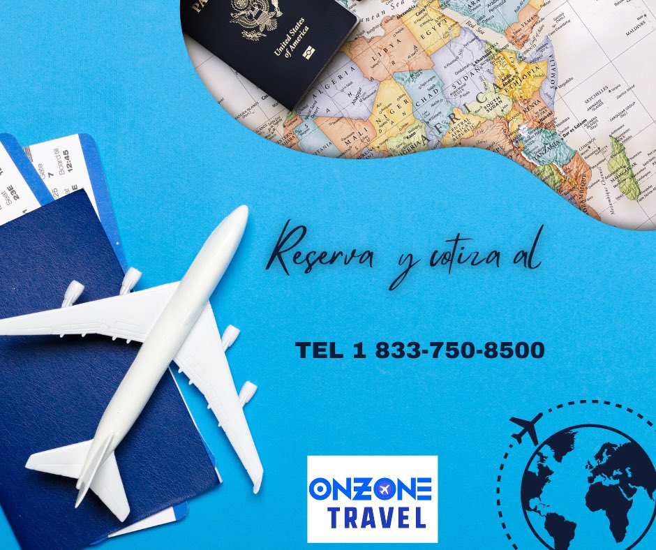 Tus sueños si se cumplen con  #OnzoneTravel tus aliados para viajar a #CualquierParteDelMindo con #VuelosBaratos
Contacta a los expertos en viajes 👉🏼 Onzone Travel 🏖 
Contactanos al Tel ☎️ 1-833-750-8500, Haz tu reservación o cotización. 

#VuelosRedondos #Vacaciones