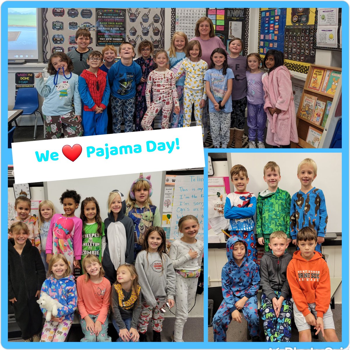 wigginsecond's tweet photo. Check out all of these fun PJ's! Another great Spirit Day from #MVHS @JacketJournalMV https://t.co/pOE0TgSAMe