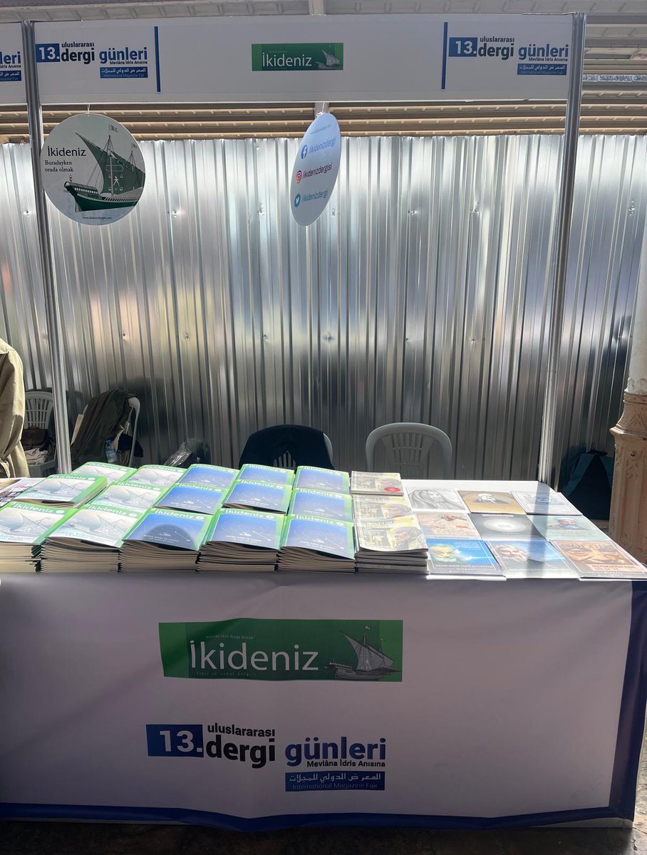 13. Uluslararası Dergi Günleri Sirkeci Garı'nda başladı. Yüzlerce derginin yer aldığı Dergi Günleri'nde İkideniz Dergisi de yerini aldı. #ikidenizdergisi #dergifuarı2022