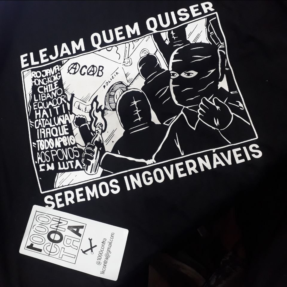 1000contra's tweet photo. Nessa semana saberemos quem vai fazer as leis e mandar a polícia contra nós se não as cumprirmos.
Não importa quem se eleger, sejamos ingovernáveis e sigamos construindo um mudo novo de baixo.
#foratodos #outracampanha #antifa #antifascista #infoshop
https://t.co/SzoMayLmmb https://t.co/STFI5W8bMs
