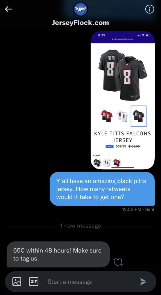 FF_MedCabinet's tweet image. The amazing folks over at @JerseyFlock have given me the chance at this sweet 🔥🔥🔥 @kylepitts__ jersey if I get 650 RTs in 48 hours. Who out there is awesome enough to help me achieve this goal?!?!